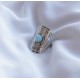 Δαχτυλίδι ασημί με μπλε πέτρα