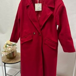 Παλτό oversized κόκκινο