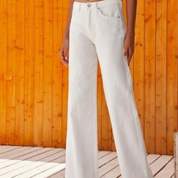 Παντελόνι Jean άσπρο φαρδύ